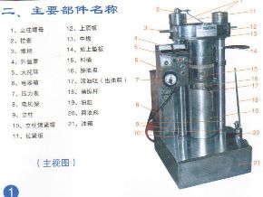 液壓榨油機(jī)零件圖