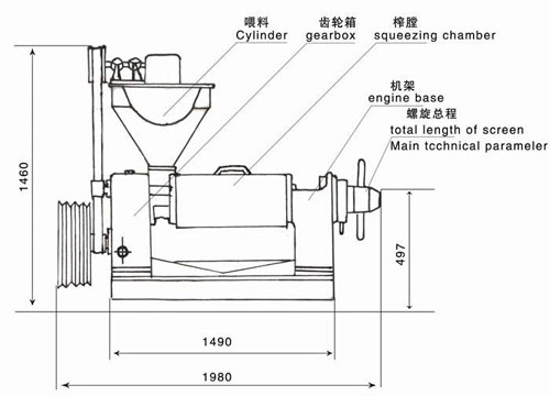 沈丘雙象榨油機廠130榨油機